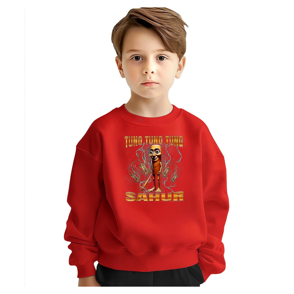BLUZA DZIECIĘCA ITALIAN BRAINROT TUNG SAHUR 134-140 DLA CHŁOPCA DZIEWCZYNKI