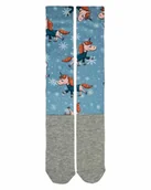 Skarpetki jeździeckie - Comodo Podkolanówki sublimacja ZIMOWY JEDNOROŻEC - miniaturka - grafika 1