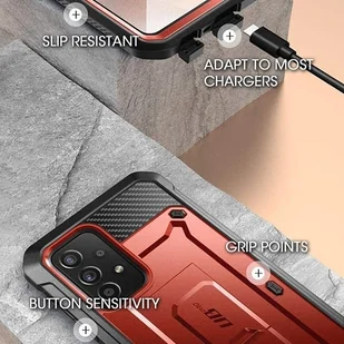 Etui Pancerne 360 Supcase Beetle Pro do Samsung Galaxy A72 Czerwony - Etui i futerały do telefonów - miniaturka - grafika 7