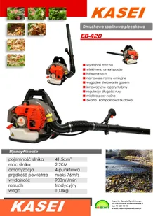 KASEI EB420E - Dmuchawy i odkurzacze do liści - miniaturka - grafika 5