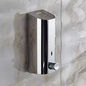 Dezynfekcja - PUCLST łazienka stal szlachetna dozownik mydła środek do dezynfekcji rąk hotel mydło butelka w płynie ściana żel pod prysznic pudełko dozownik mydła i balsamu (kolor: srebrny, rozmiar: 1 głowica) - miniaturka - grafika 1