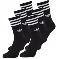 Skarpetki męskie - ADIDAS Skarpety MĘSKIE Czarne Bawełna 3PARY ROZ. 41-44 - miniaturka - grafika 1