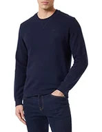 Bluzy męskie - s.Oliver Męska bluza z długim rękawem, niebieska, S - miniaturka - grafika 1