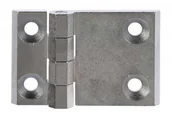 Zawiasy, okucia i inne akcesoria - Zawias płaski skrzydełkowy, zamak, chrom. , 60x90mm z otworami (399-1-1-5) - miniaturka - grafika 1