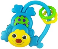 Grzechotki dla dzieci - Baby mix Grzechotka muzyczna Małpka niebieska - miniaturka - grafika 1