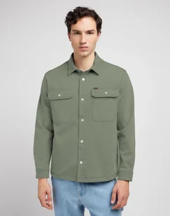 camicie uomo lee 112350074 workwear olive groove - Koszule męskie - miniaturka - grafika 1