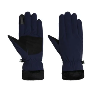 Damskie rękawice Jack Wolfskin HIGHLOFT GLOVE WOMEN night blue - S - Rękawiczki - miniaturka - grafika 1