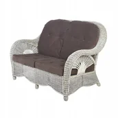Sofy ogrodowe - RattaNeo Dolce Vita s17 sofa 2-os rattan naturalny - miniaturka - grafika 1