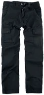 Spodnie męskie - spodnie bojówki ALPHA INDUSTRIES - AGENT PANT BLACK Slim Fit-33 - miniaturka - grafika 1