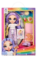Lalki dla dziewczynek - Rainbow High Junior High Pj Party - Violet - miniaturka - grafika 1