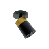 Lampy sufitowe - OxyLED Lampa sufitowa CROSTI LACCE RO SLIM czarno/złota 894781 894781 - miniaturka - grafika 1