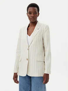 Vero Moda Marynarka Mindy 10304657 Beżowy Oversize - Marynarki i żakiety damskie - miniaturka - grafika 1