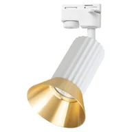 Lampy sufitowe - Track Tulip reflektor spot 1XGU10 do szyny biały/złoty ML1206 - miniaturka - grafika 1