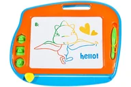 Tablice interaktywne - MALPLAY DUŻA TABLICA ZNIKOPIS POMARAŃCZOWA MAGNETYCZNA ZESTAW 2W1 293947 - miniaturka - grafika 1