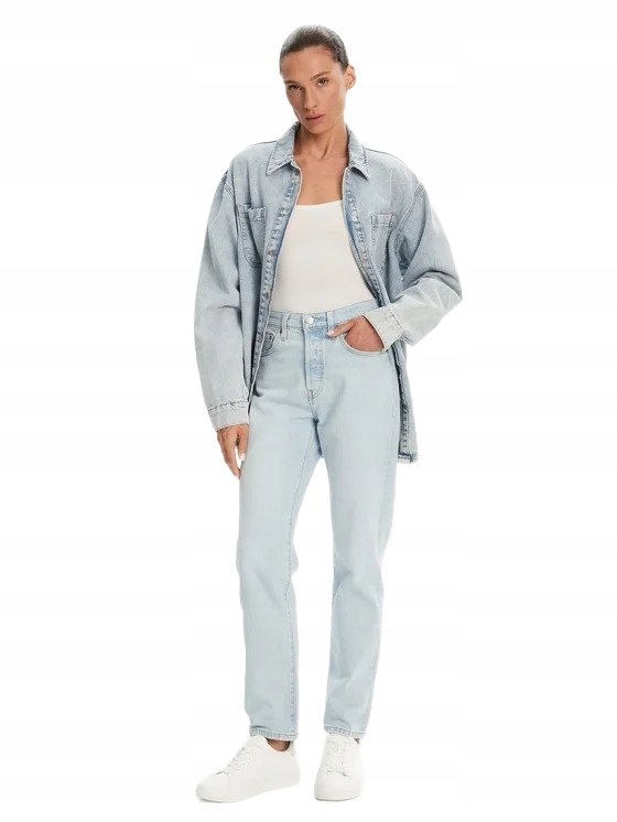 LEVI'S JEANSY DAMSKIE NIEBIESKIE PROSTE CASUAL 32/28 6BA