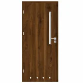 Drzwi wewnętrzne - Skrzydło drzwiowe z tulejami wentylacyjnymi Mati orzech trend 70 lewe Nawadoor - miniaturka - grafika 1