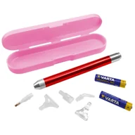 Zabawki kreatywne - Długopis Do Haftu Diamentowego – Świecący + Baterie (Czerwony) - miniaturka - grafika 1