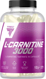 L-karnityna Trec Nutrition L-Carnitine 3000 120 kapsułek (5902114016623) - Spalacze tłuszczu - miniaturka - grafika 1