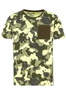 Koszulki męskie - camel active T-shirt męski, zielony (Lime Green), L - miniaturka - grafika 1