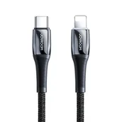 Kable USB - Joyroom kabel przewód USB Typ C - Lightning Power Delivery 20W 2,4A 1,2m czarny (S-1224K2 Black) - miniaturka - grafika 1