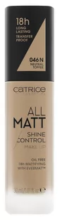 Catrice Podkład matujący All Matt Shine Control 46 - Korektory do twarzy - miniaturka - grafika 2
