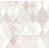 Tapety - Tapeta winylowa na flizelinie beżowo-różowe KAFLE - miniaturka - grafika 1