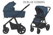 Wózki dziecięce - Espiro HUSKY 3w1 03 Blue Iceberg - miniaturka - grafika 1