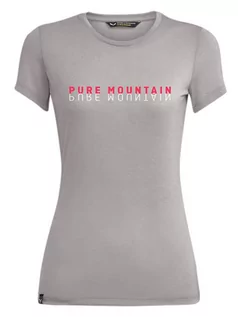 Koszulki sportowe damskie - Salewa Koszulka funkcyjna "Pure" w kolorze szarym - grafika 1