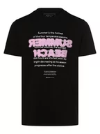 Koszulki męskie - Tom Tailor Denim - T-shirt męski, czarny - miniaturka - grafika 1