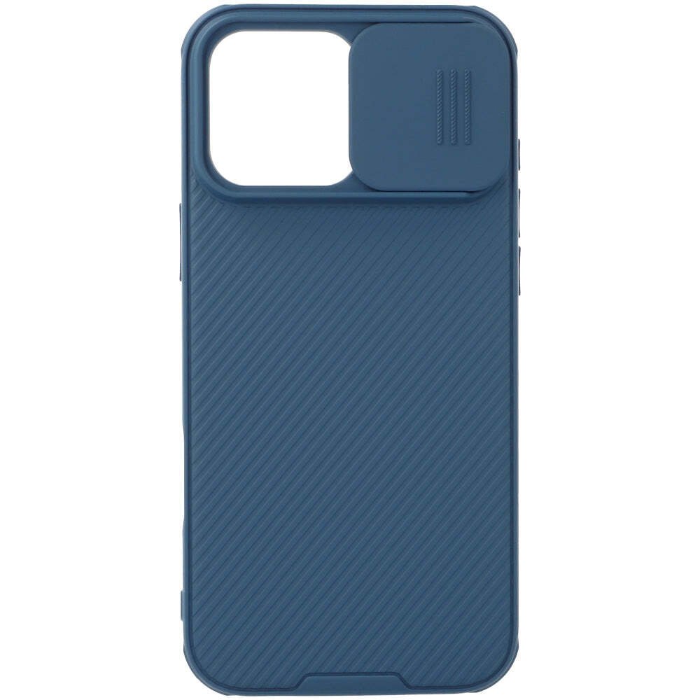 Etui na telefon komórkowy iPhone 16 Pro Max, Nillkin CamShield Pro, ciemnoniebieskie