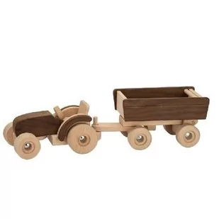 Goki goki 55915  figurka do gry  Tractor with Trailer - Samochody i pojazdy dla dzieci - miniaturka - grafika 1