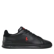 Sneakersy męskie - Sneakersy Polo Ralph Lauren Hrt Ct Ii 809900935002 Czarny - miniaturka - grafika 1