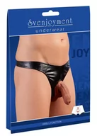 Bielizna erotyczna męska - Svenjoyment SVEN Joy Document imitacja skóry męski Rio-String Czarny XL 21103771731 - miniaturka - grafika 1