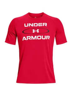 Under Armour Koszulka sportowa w kolorze czerwonym - Koszulki sportowe męskie - miniaturka - grafika 1