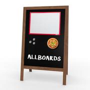 Tablice i flipcharty - Allboards Potykacz MAGNETYCZNY stojak kredowy 118x61cm na magnesy MPK96+K6+G - miniaturka - grafika 1
