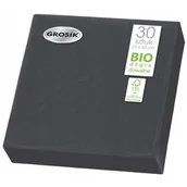 Ściereczki, gąbki, czyściki - Grosik Serwetki A30 Czarne 33X33 0440 - miniaturka - grafika 1