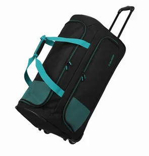 Torba Podróżna na kółkach Travelite Basic Fresh 71cm Czarny/Petrol - Torby podróżne - miniaturka - grafika 1