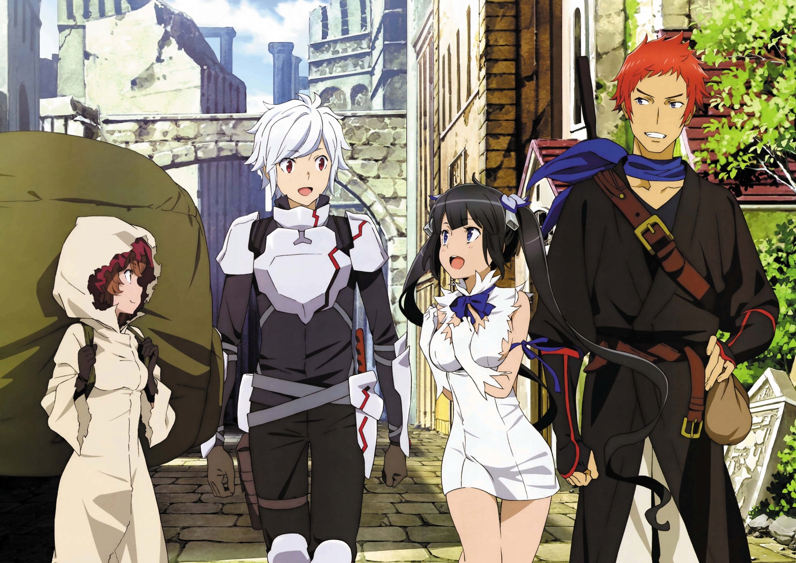 Plakat A1 anime manga Dungeon ni Deai Danmachi