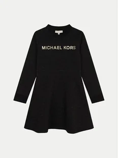 MICHAEL KORS KIDS Sukienka codzienna R30166 M Czarny Regular Fit - Sukienki i spódniczki dla dziewczynek - miniaturka - grafika 1