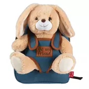 Plecaki szkolne i tornistry - Plecak dziecięcy dla przedszkolaka 2 w 1 Perletti Toys Rabbit, z misiem - miniaturka - grafika 1