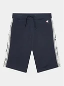 Spodenki damskie - Champion Szorty sportowe 305920 Granatowy Regular Fit - miniaturka - grafika 1