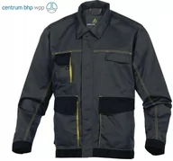 Odzież robocza - Delta Plus Kurtka z poliestru twill powlekanego PVC bez elementów metalowych podszewka z polaru kolor granatowy rozmiar XXL CORP GOTEBBMXX GOTEBBMXX - miniaturka - grafika 1