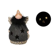 Ozdoby bożonarodzeniowe - Figurka ceramiczna LED Anioł 19 cm - miniaturka - grafika 1