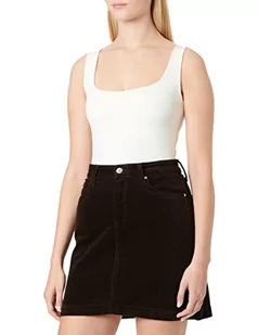 Tommy Hilfiger Damska spódnica DNM Mini Spódnica HW Sznurek CLR Denim, Czekolada, 42 - Spódnice - miniaturka - grafika 1