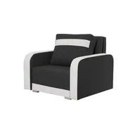Sofy i kanapy - Fotel Condi z funkcją spania Sofa Grafitowy/Biały - miniaturka - grafika 1