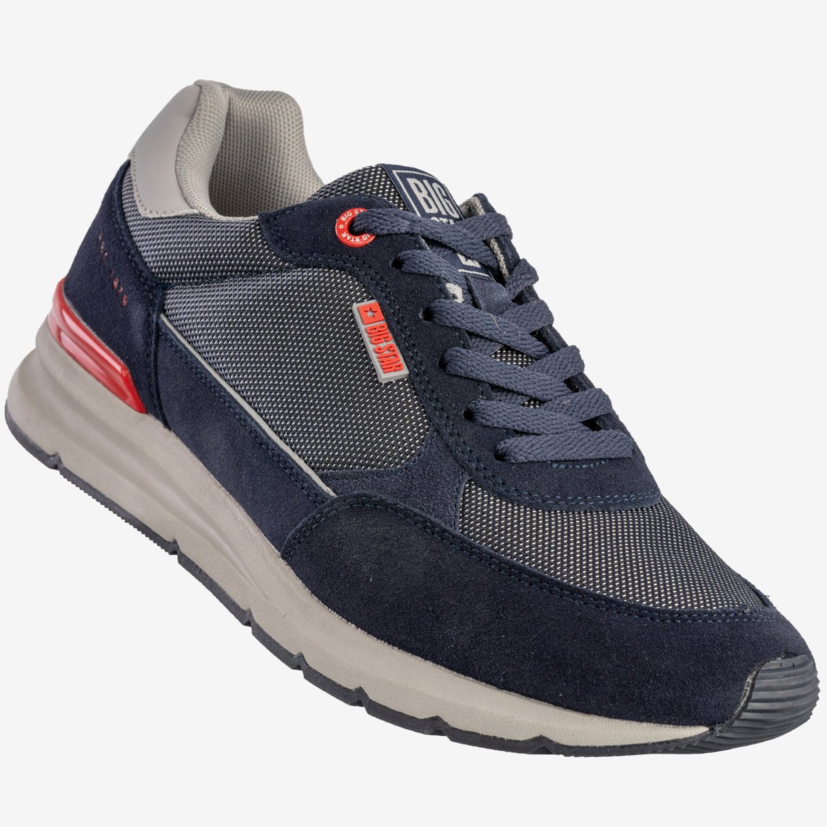 Sneakersy Męskie BIG STAR Buty Sportowe Półbuty Granatowe LL174122 41 Granatowy