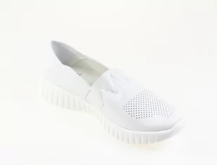 Skórzane półbuty Jezzi RMR2270-7 bialy - Półbuty damskie - miniaturka - grafika 3