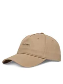 Czapki damskie - Calvin Klein Czapka z daszkiem Cotton Twill W/ Hw Cap LV04F5072G Beżowy - miniaturka - grafika 1