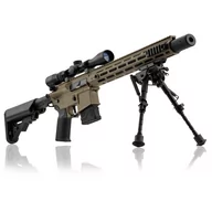 Karabiny ASG - Karabin szturmowy 6mm Lancer Tactical USA LT-32 DMR Tan Bipod + Luneta ZESTAW - miniaturka - grafika 1