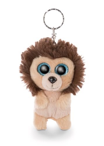 NICI GLUBSCHIS 62592 Brelok do kluczy, lew Cliff, wierny pluszowy towarzysz przy plecaku lub torbie, zawieszka, wisiorek dla małych i dużych, 9 cm, beżowy